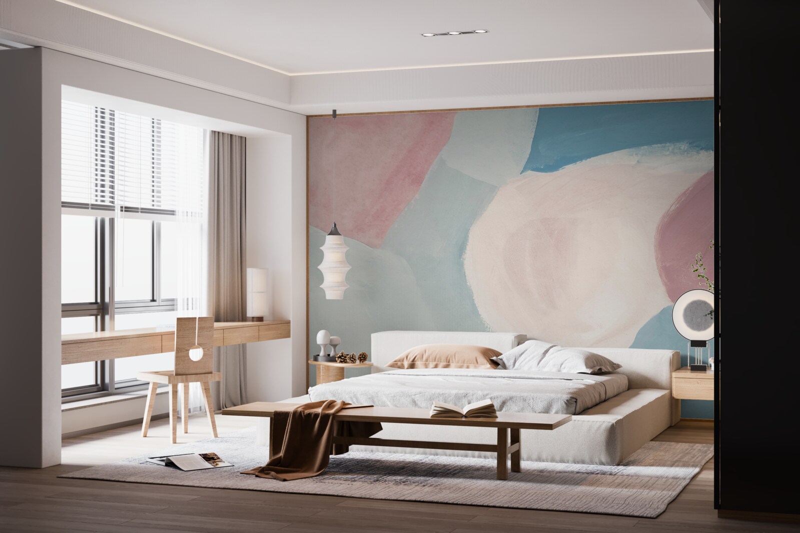 Фотошпалери бліді кольорові плями