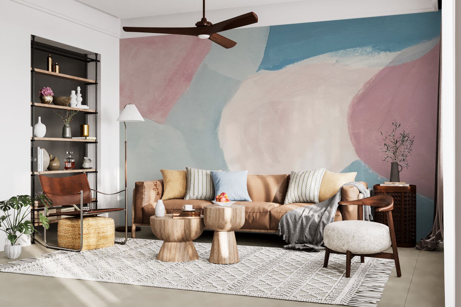 Фотошпалери бліді кольорові плями