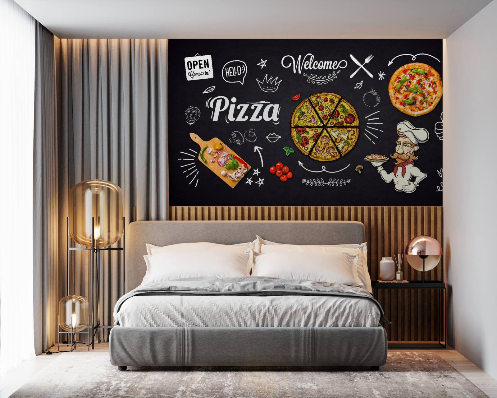 Фотошпалери готувати з піцою