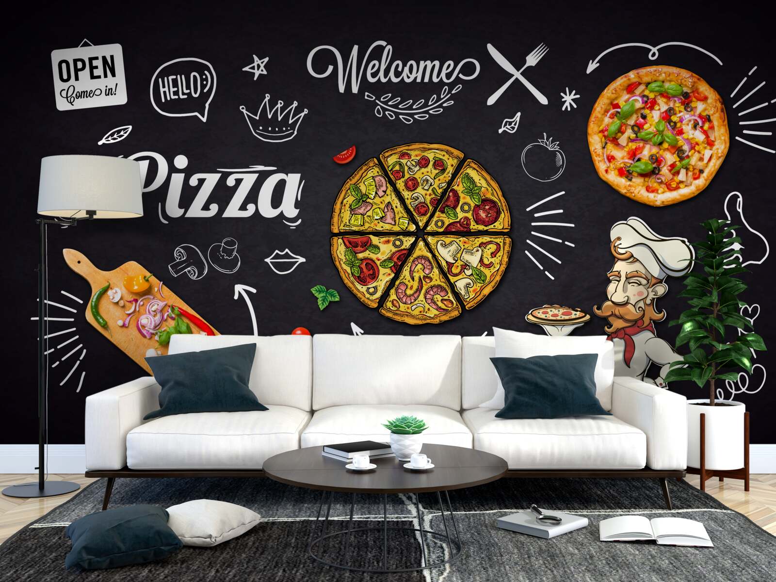 Фотошпалери готувати з піцою