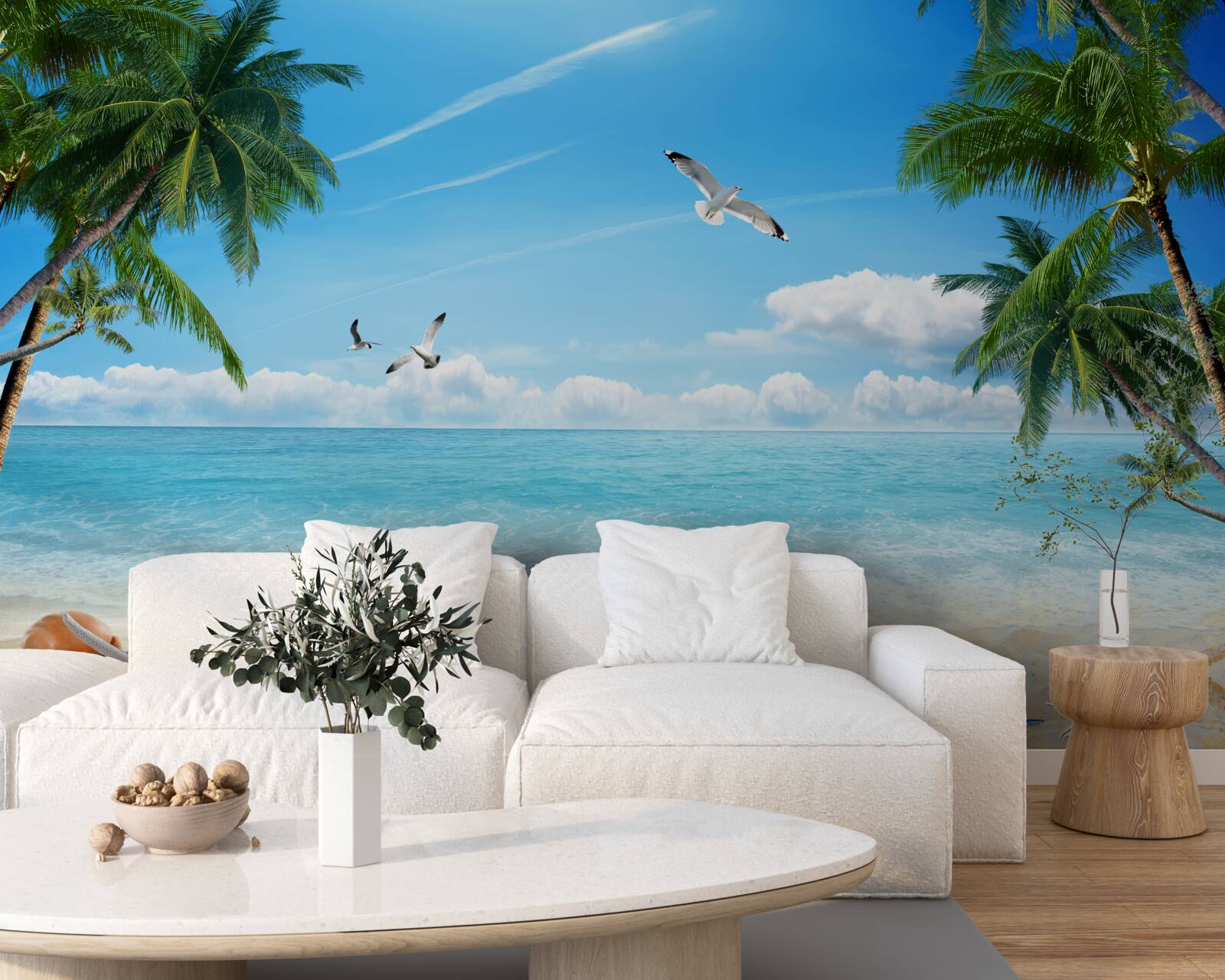 Фотошпалери океан і піщаний пляж