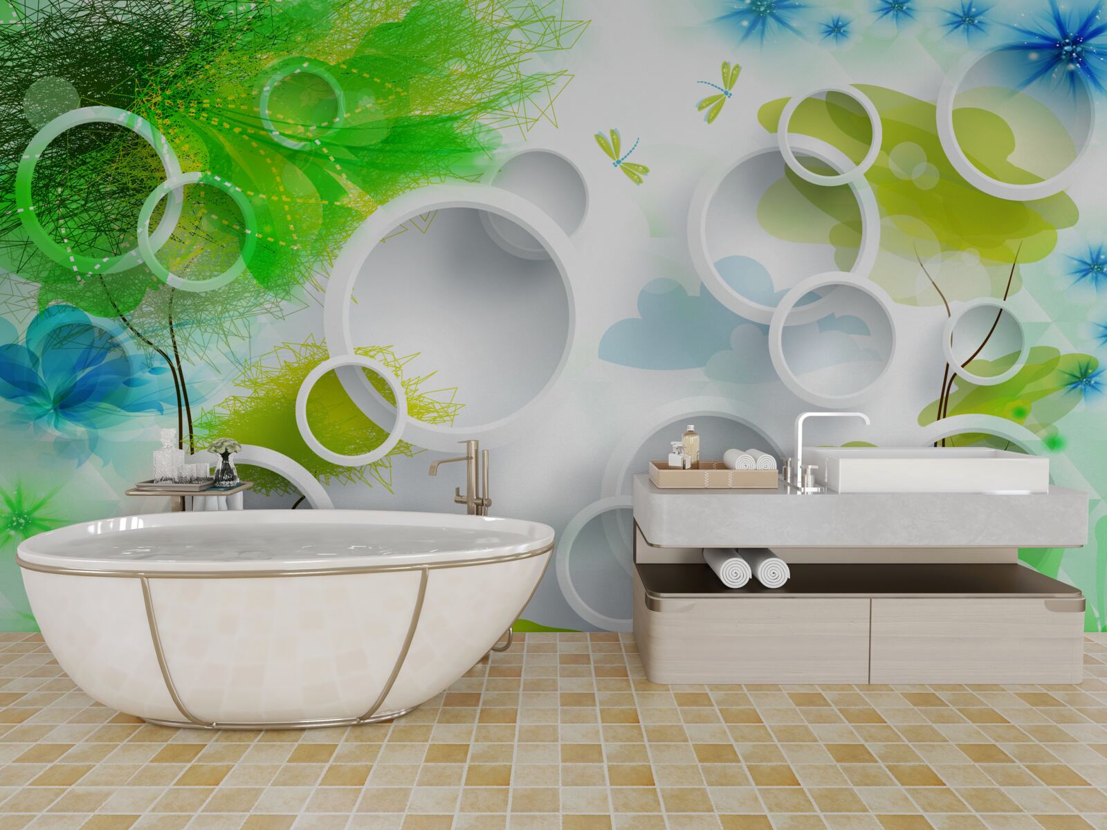 Фотошпалери вибух літніх барв