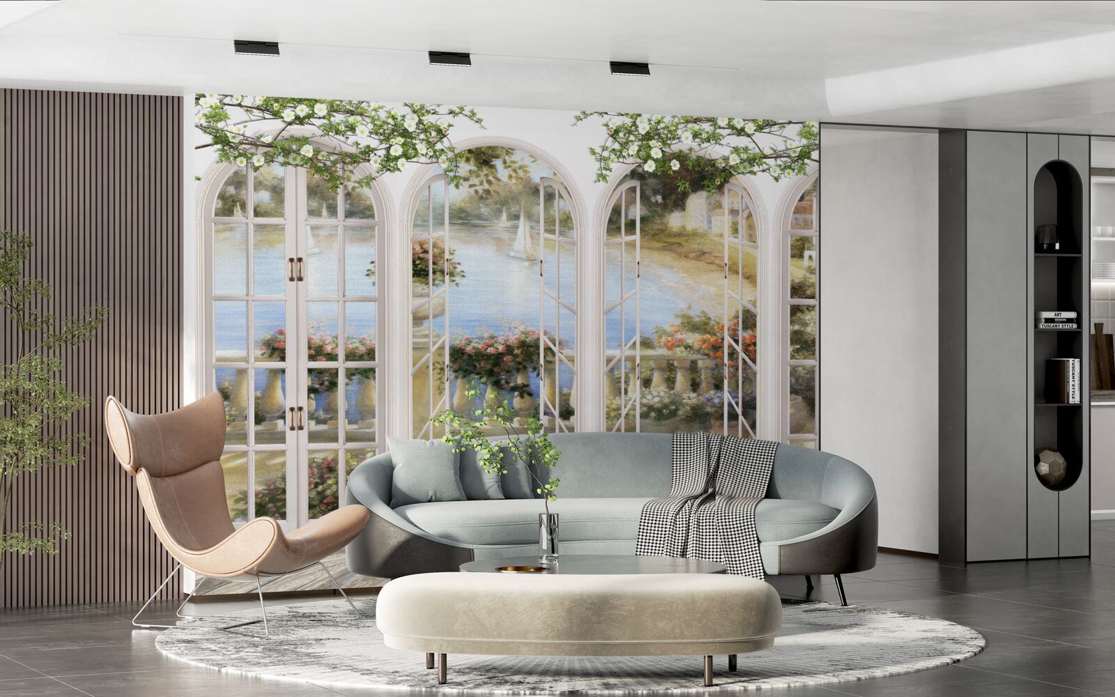 Фотошпалери вид на затоку з вікон