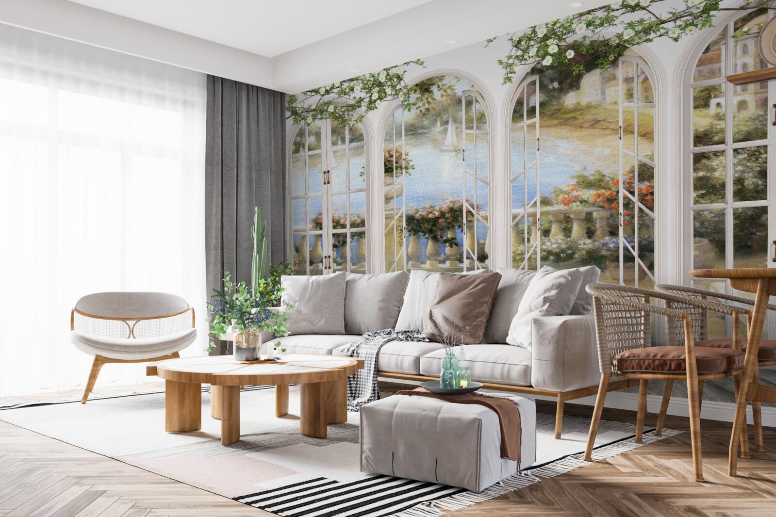 Фотошпалери вид на затоку з вікон