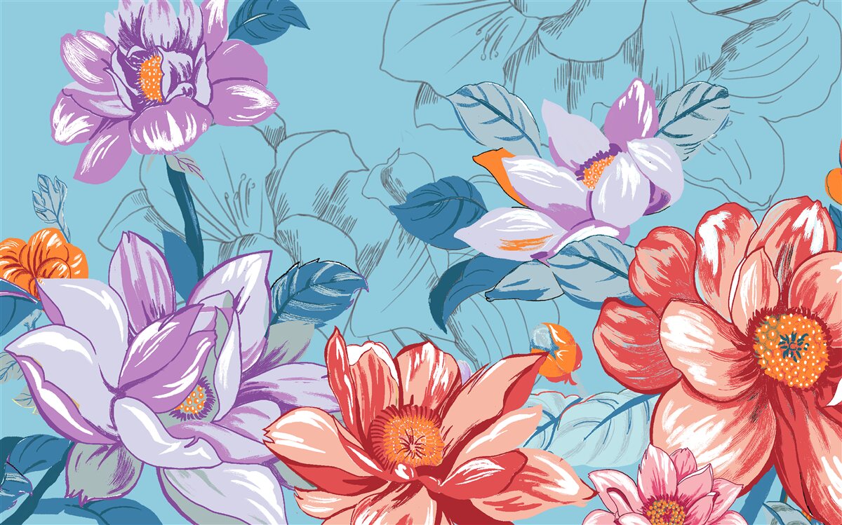 Фотошпалери Квіти зблизька вражають своєю красою