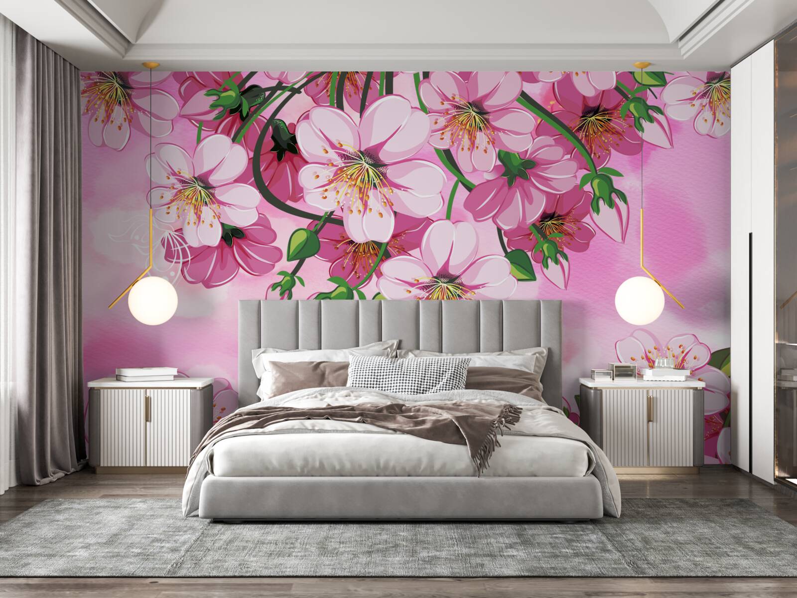 Фотошпалери Цвітіння японської вишні