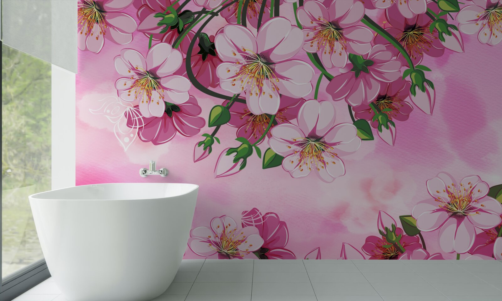 Фотошпалери Цвітіння японської вишні