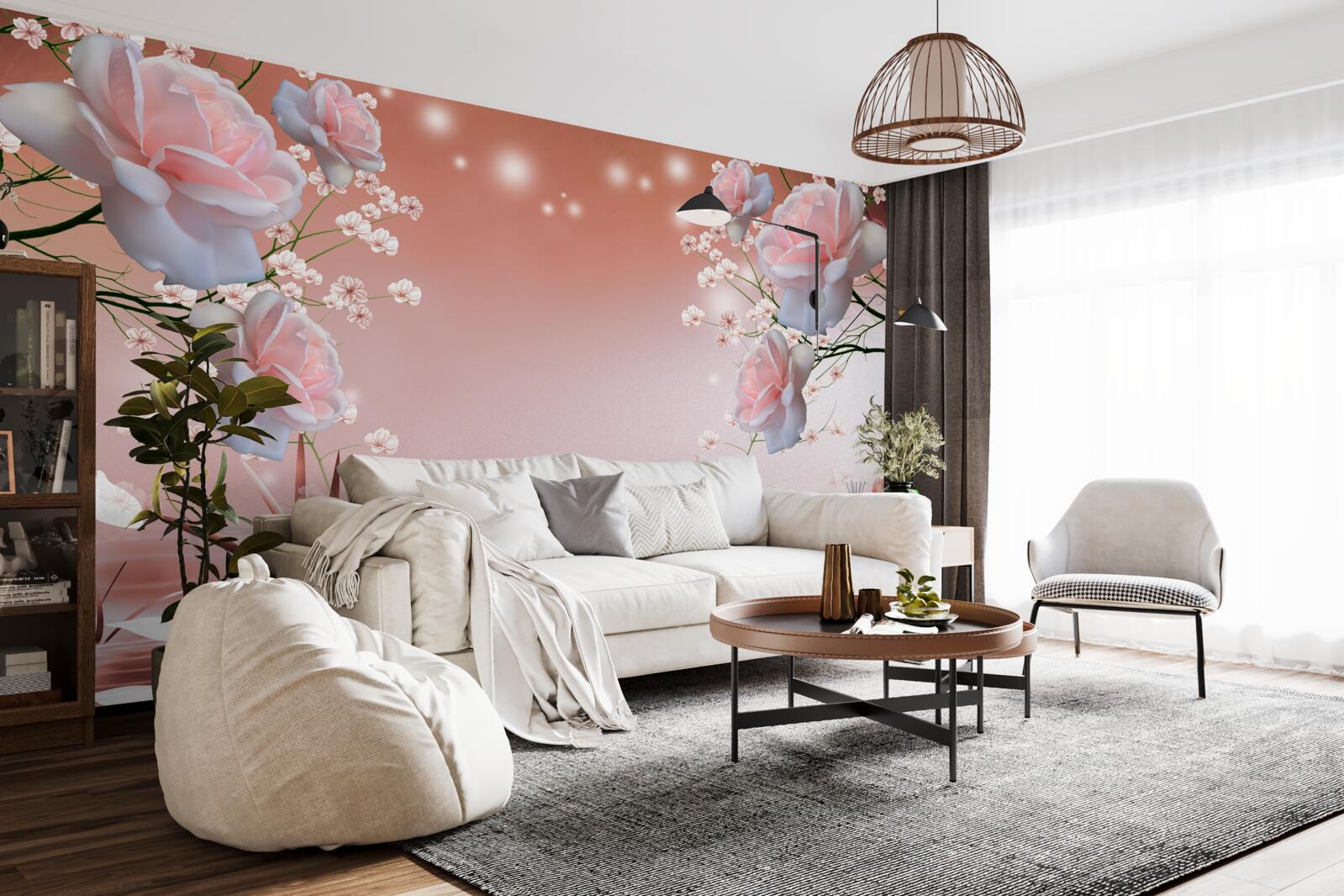 Фотошпалери квіти біля води, що розкривають бутони