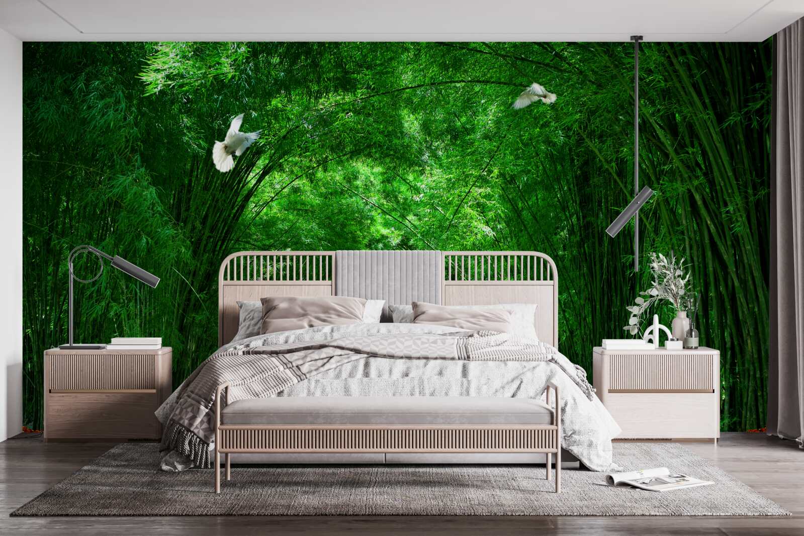 Фотошпалери Шлях через тунель, утворений верхівками дерев