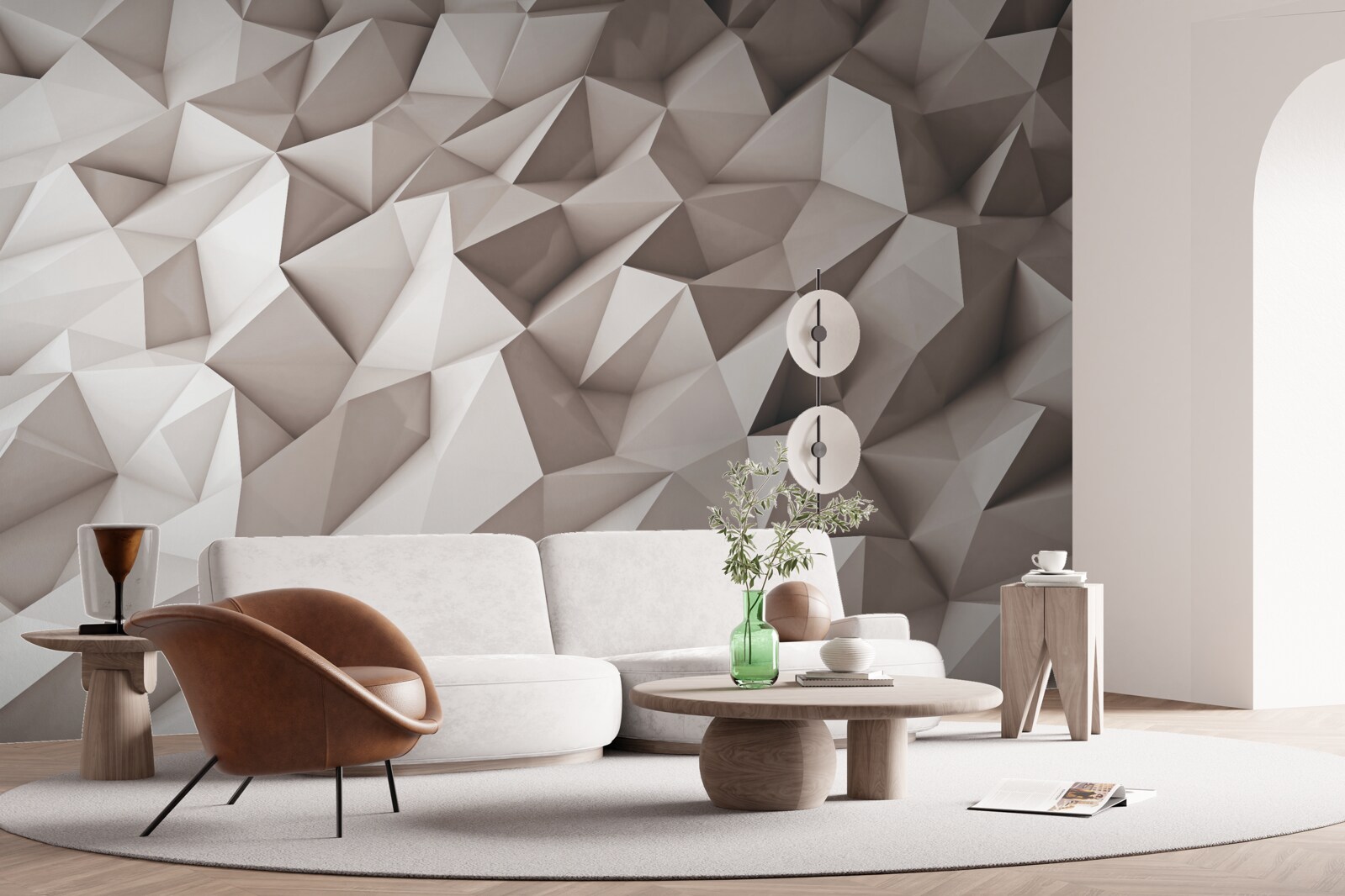 Фотошпалери 3d моделювання абстрактних форм