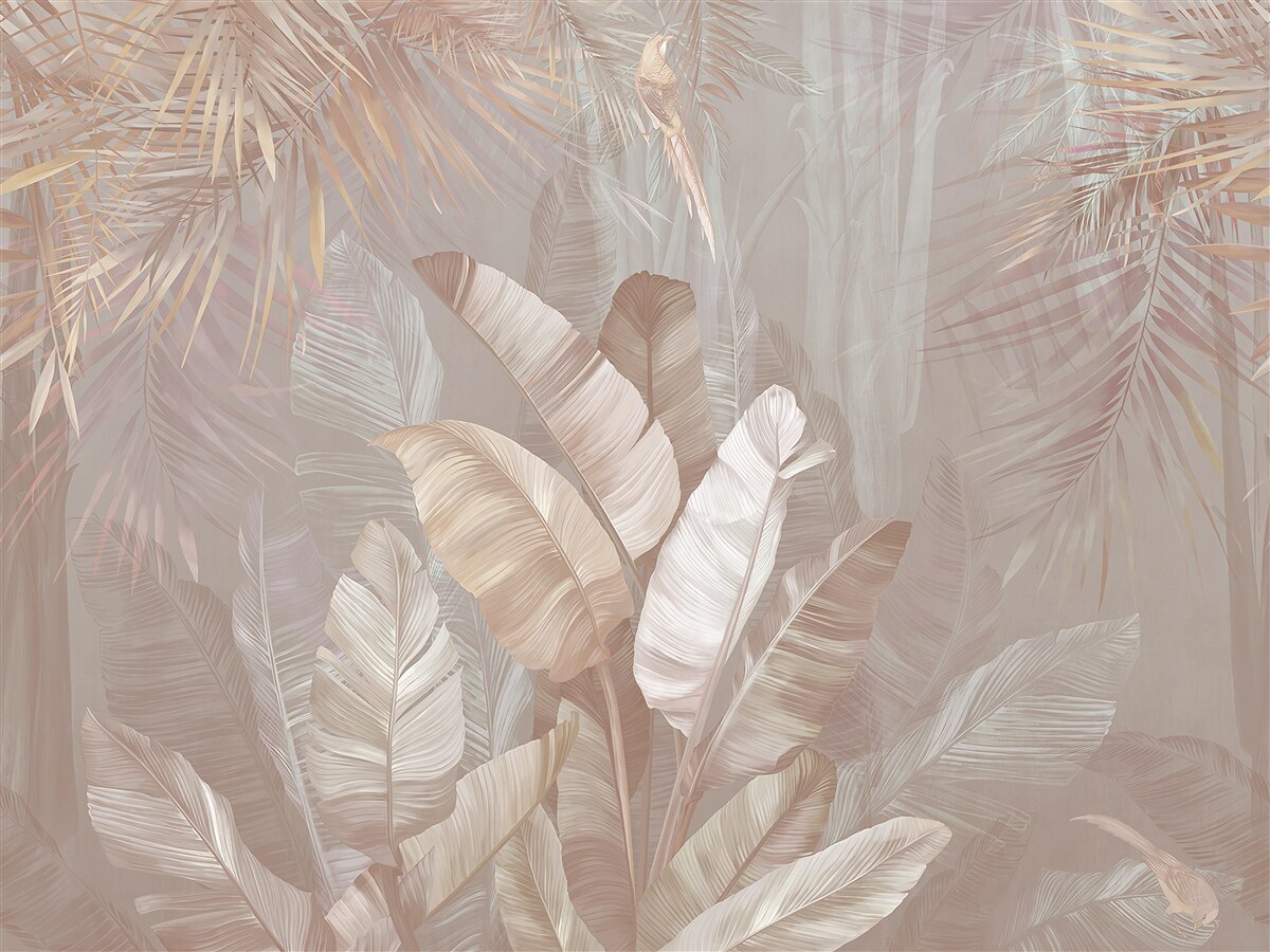 Фотошпалери букет з різнокольорового пір'я