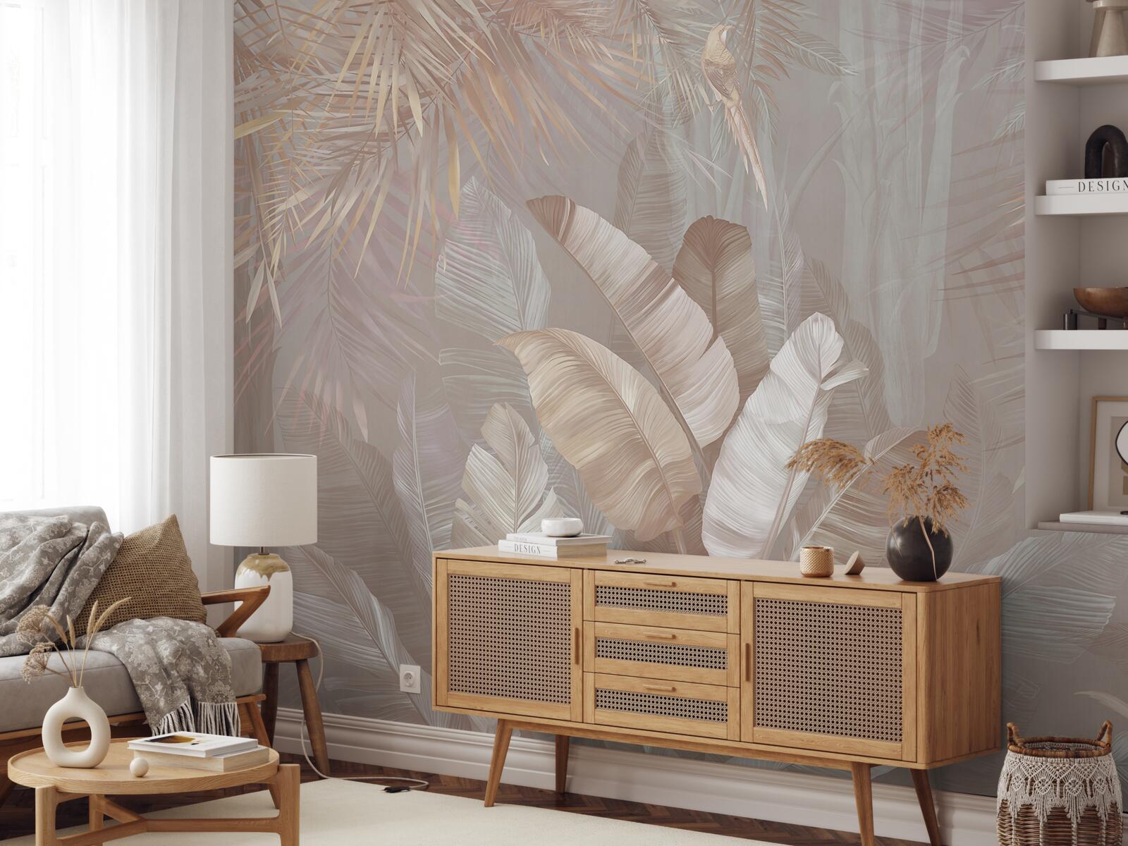 Фотошпалери букет з різнокольорового пір'я