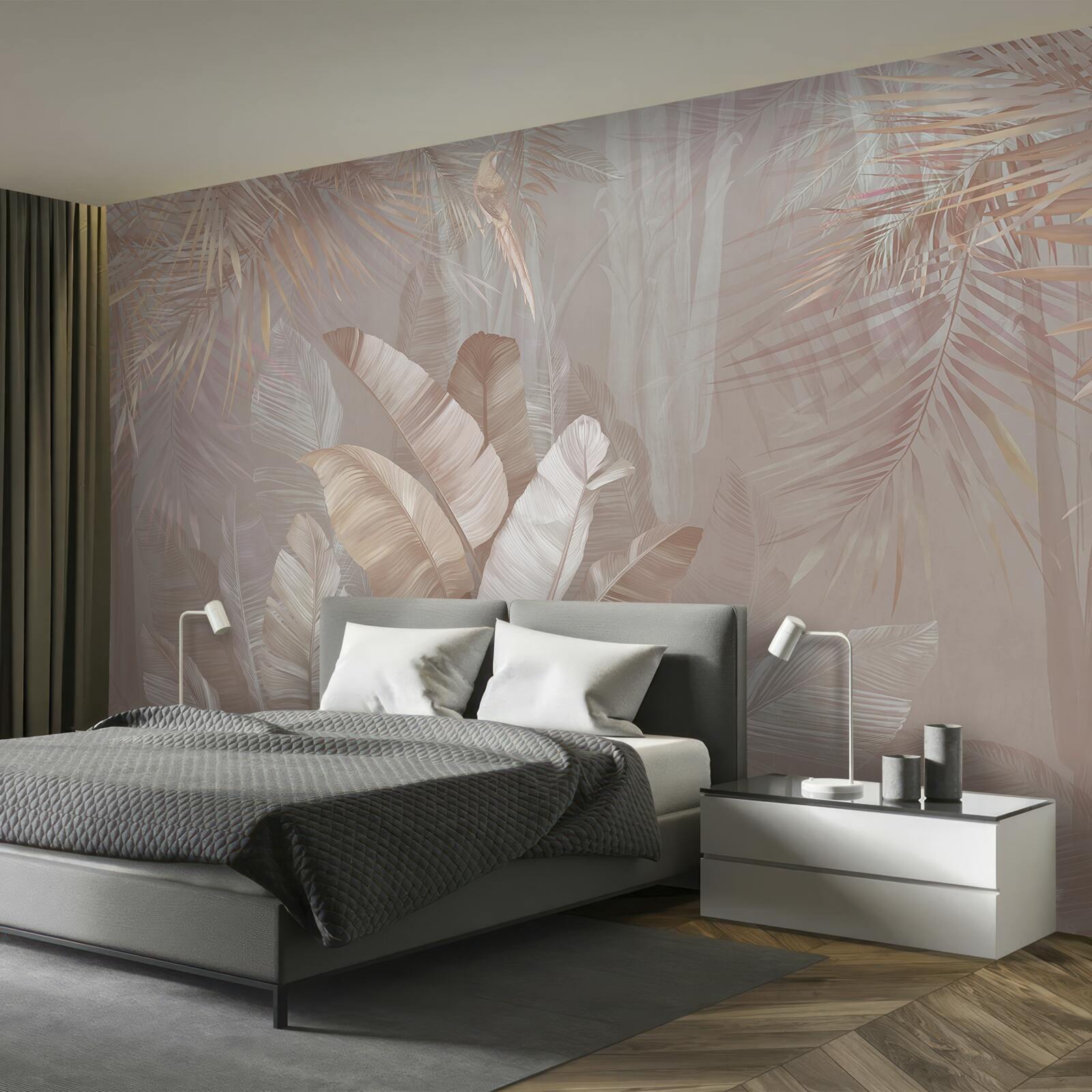 Фотошпалери букет з різнокольорового пір'я