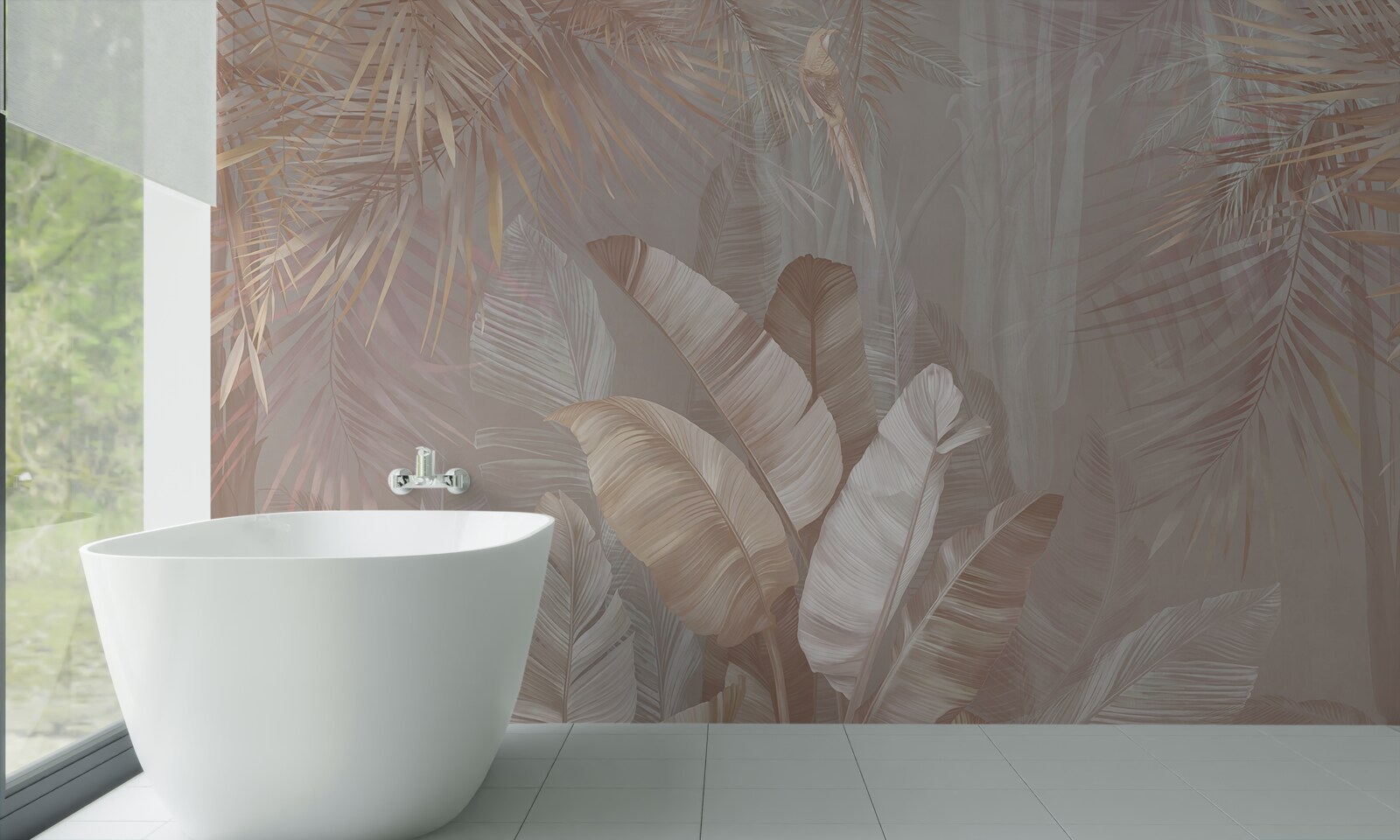 Фотошпалери букет з різнокольорового пір'я