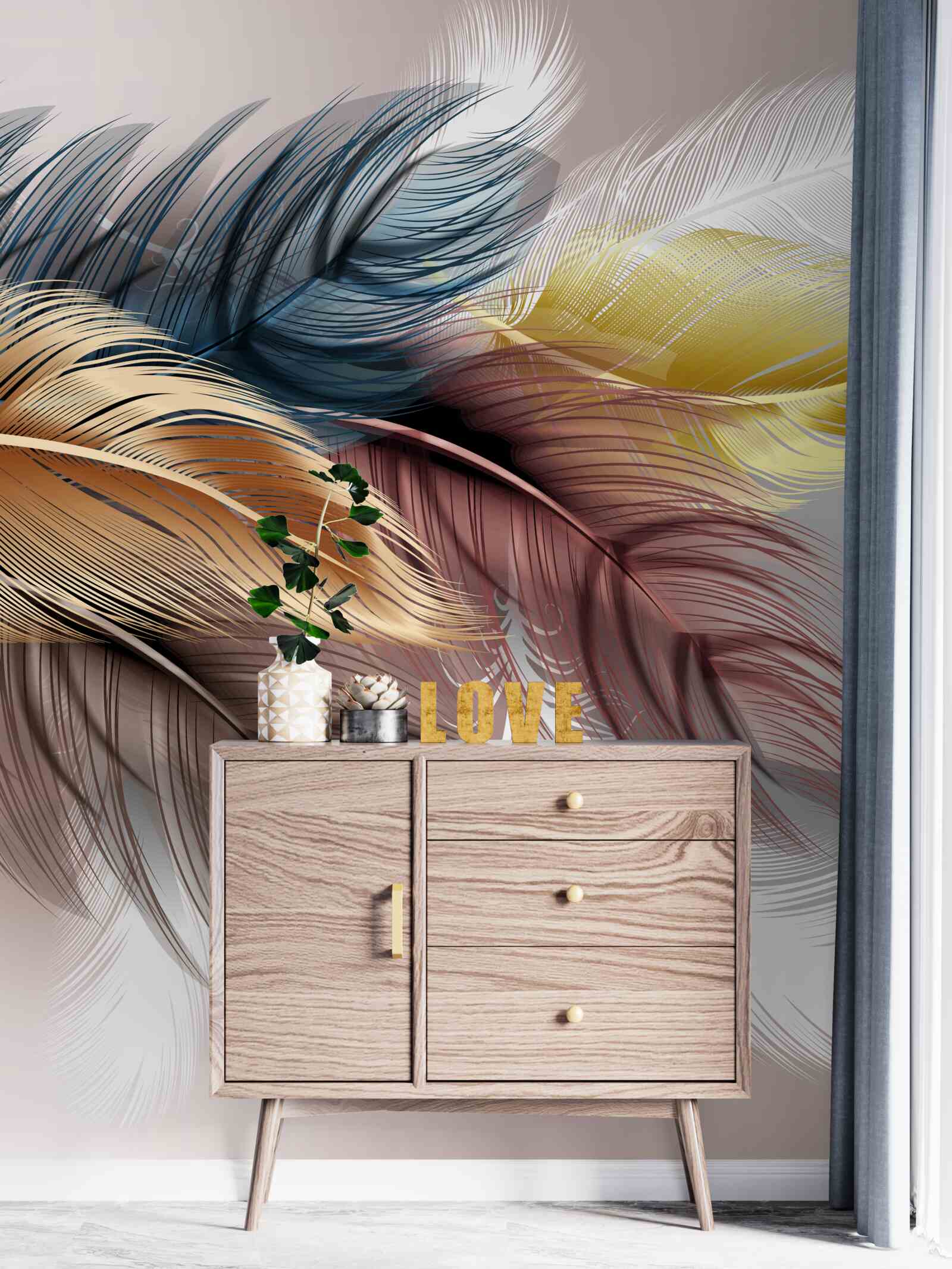 Фотошпалери яскраве оперення птахів