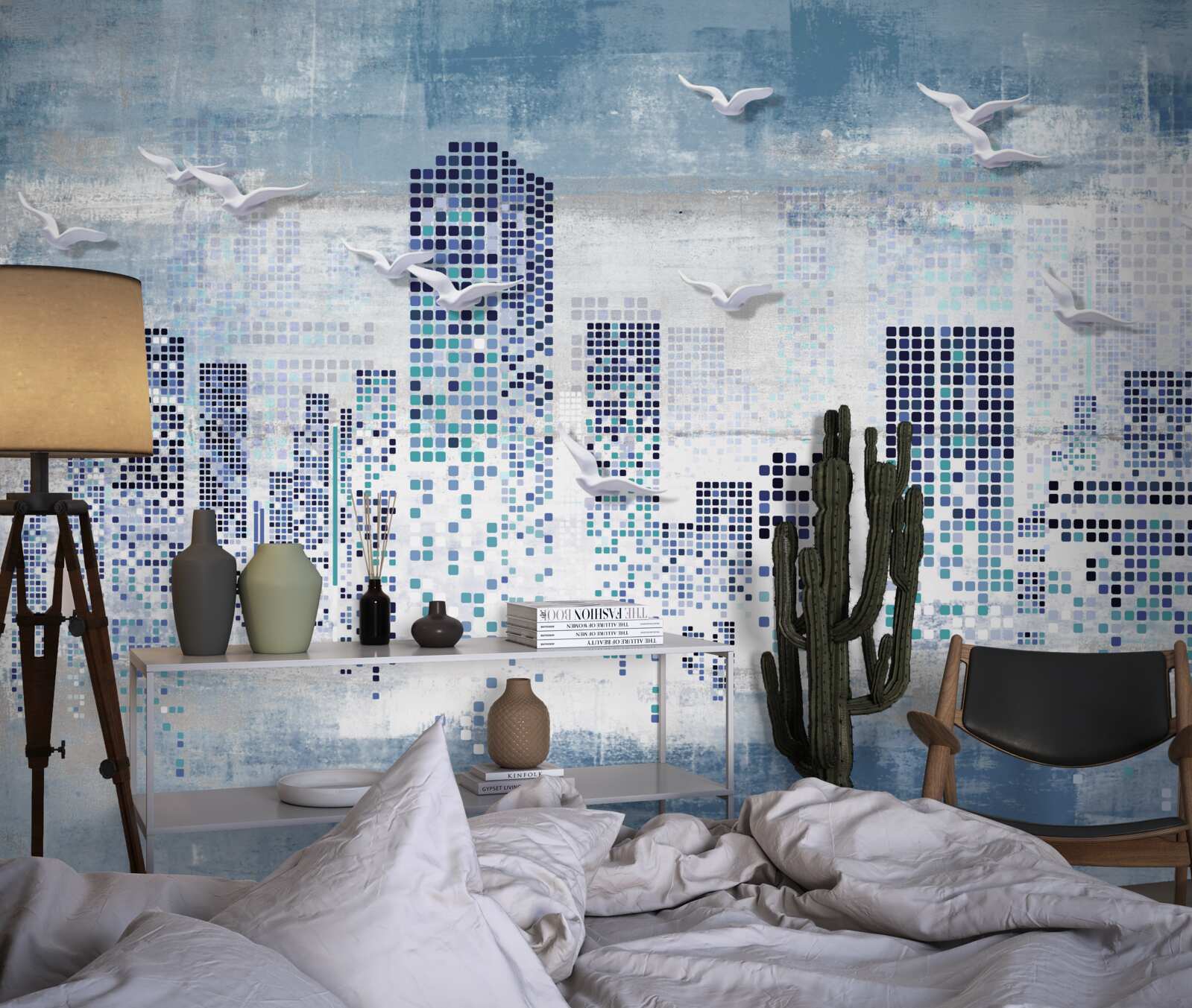 Фотошпалери піксельний нью-йорк