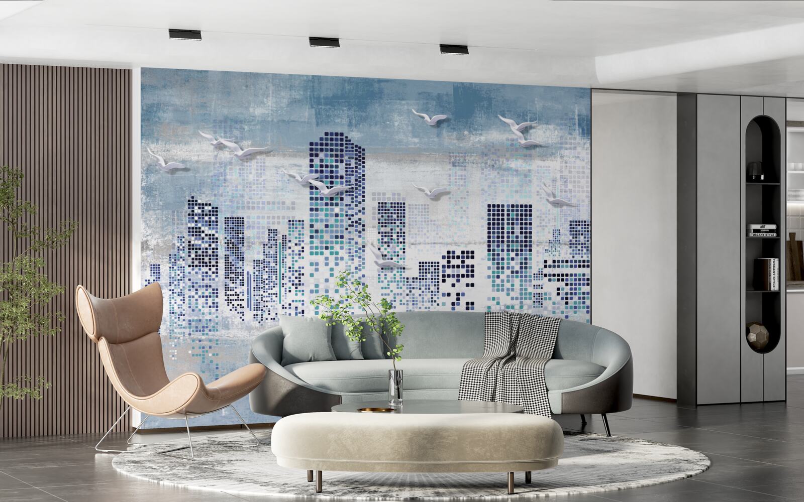 Фотошпалери піксельний нью-йорк