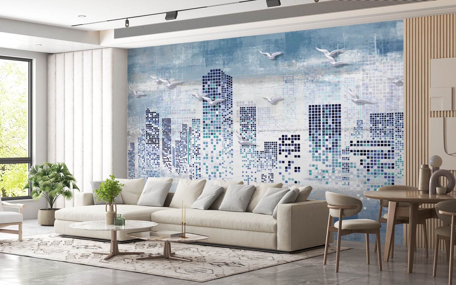 Фотошпалери піксельний нью-йорк