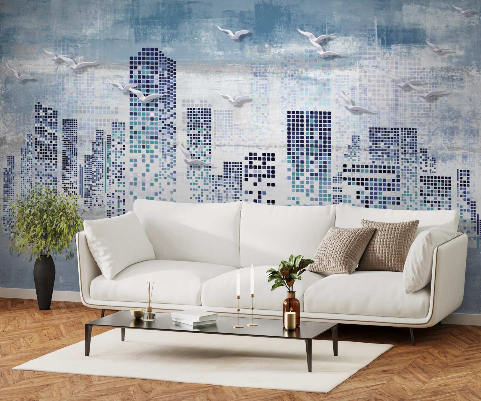 Фотошпалери піксельний нью-йорк