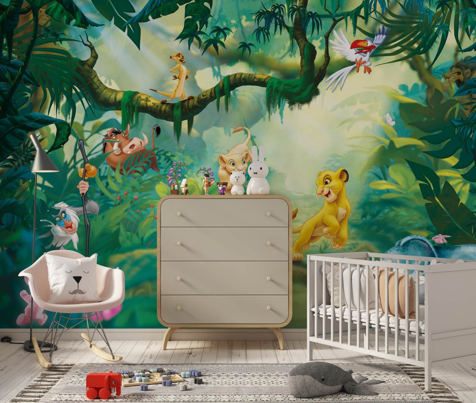 Фотошпалери король лев живе в джунглях зі своїми друзями