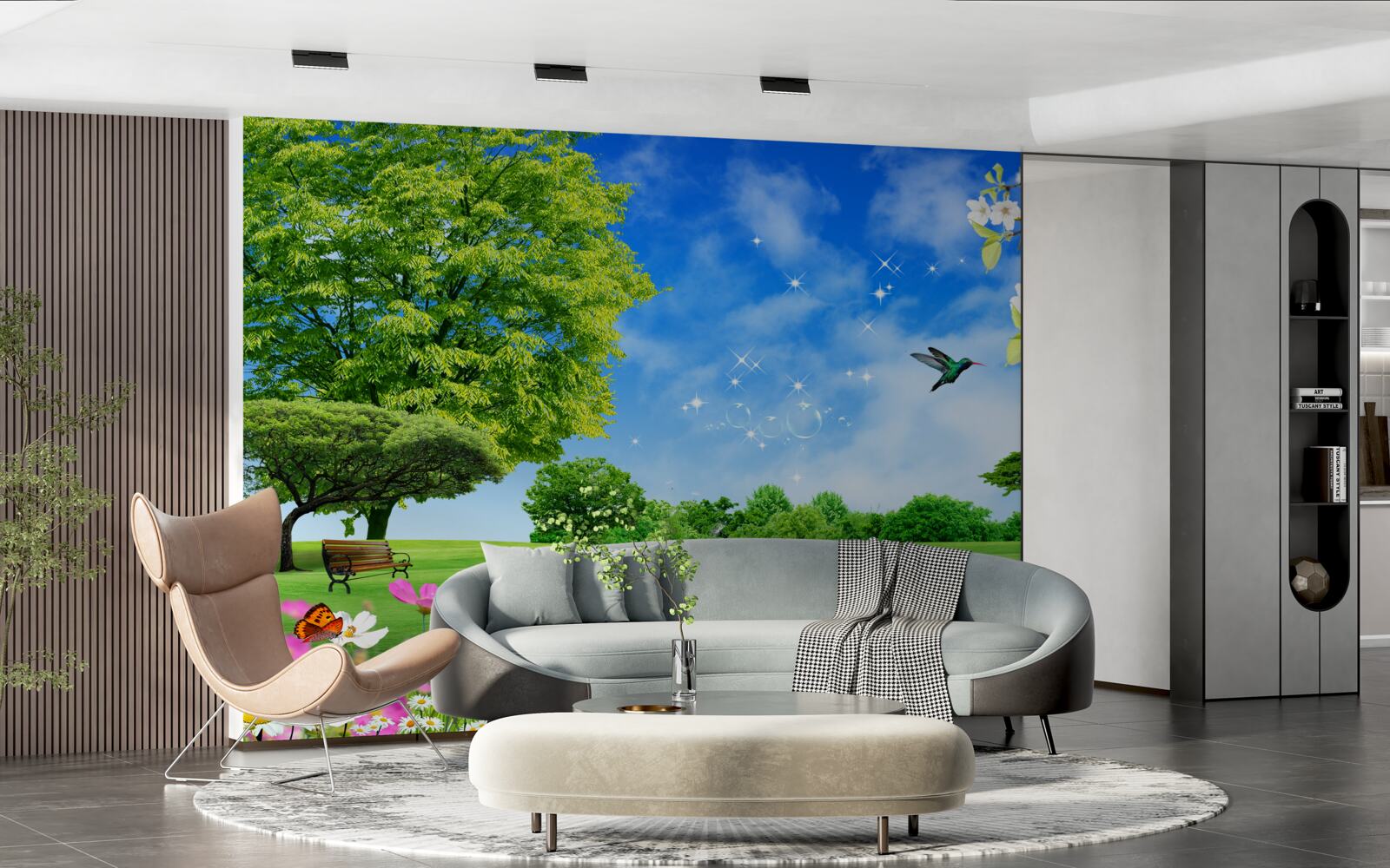 Фотошпалери захоплюючий панорамний вид на літо