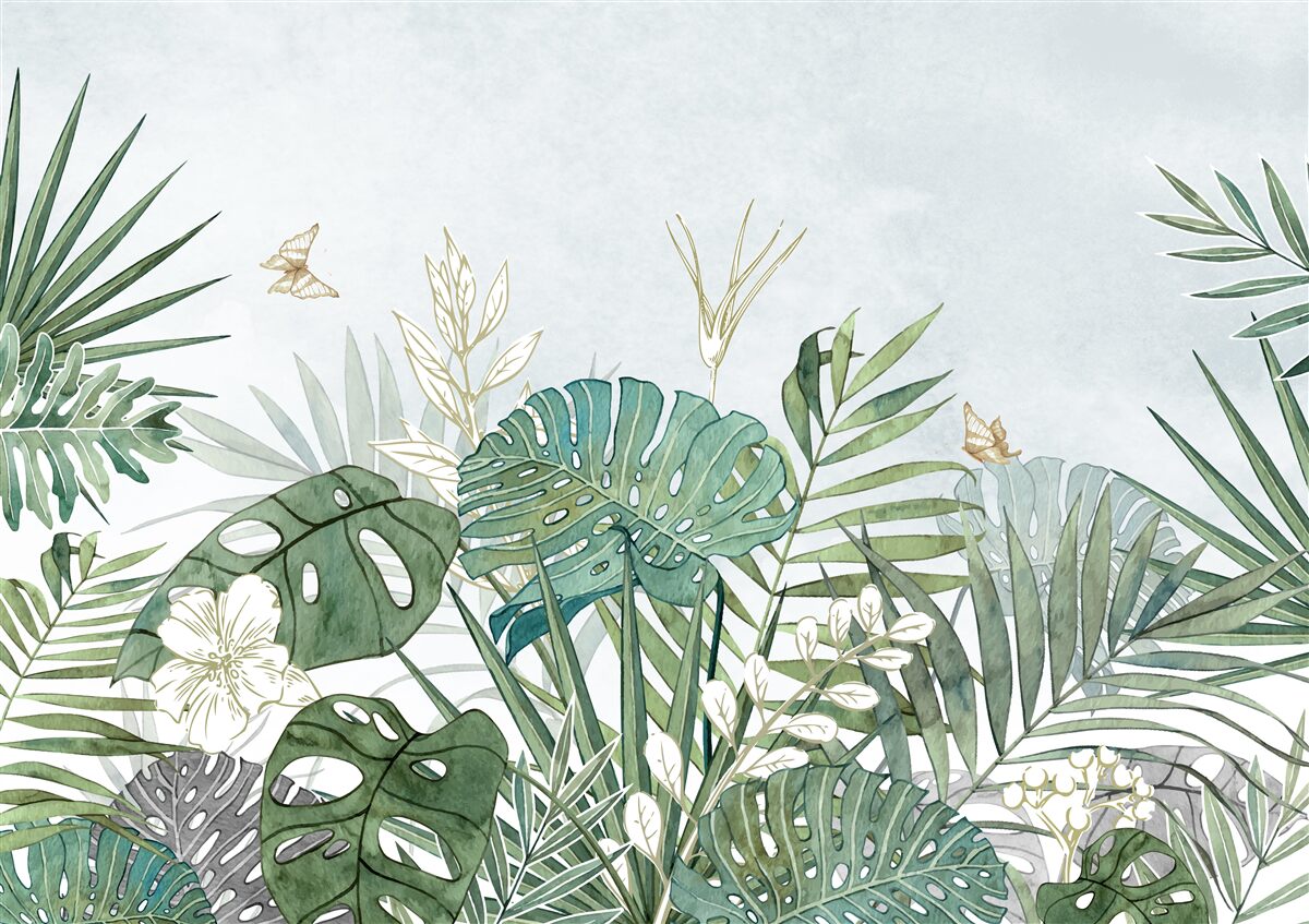 Фотошпалери різноманітність флори в тропічному регіоні