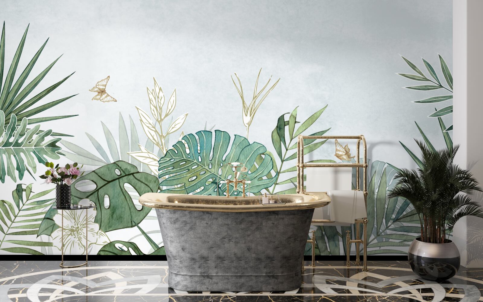 Фотошпалери різноманітність флори в тропічному регіоні