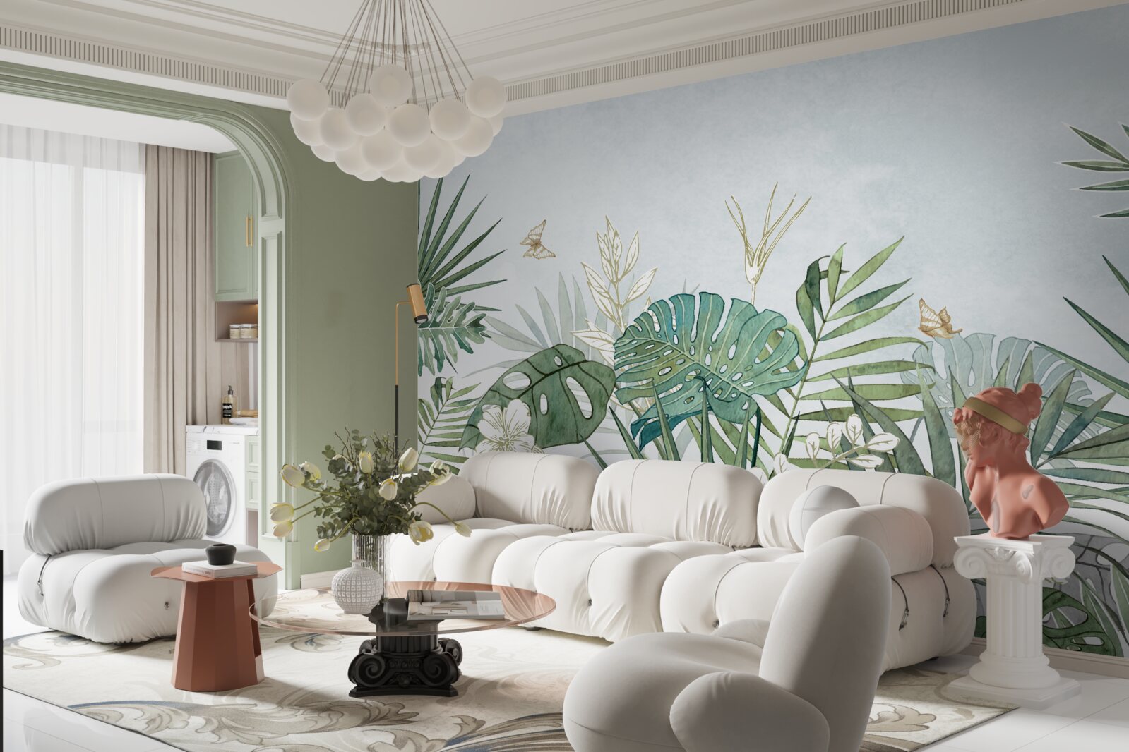 Фотошпалери різноманітність флори в тропічному регіоні