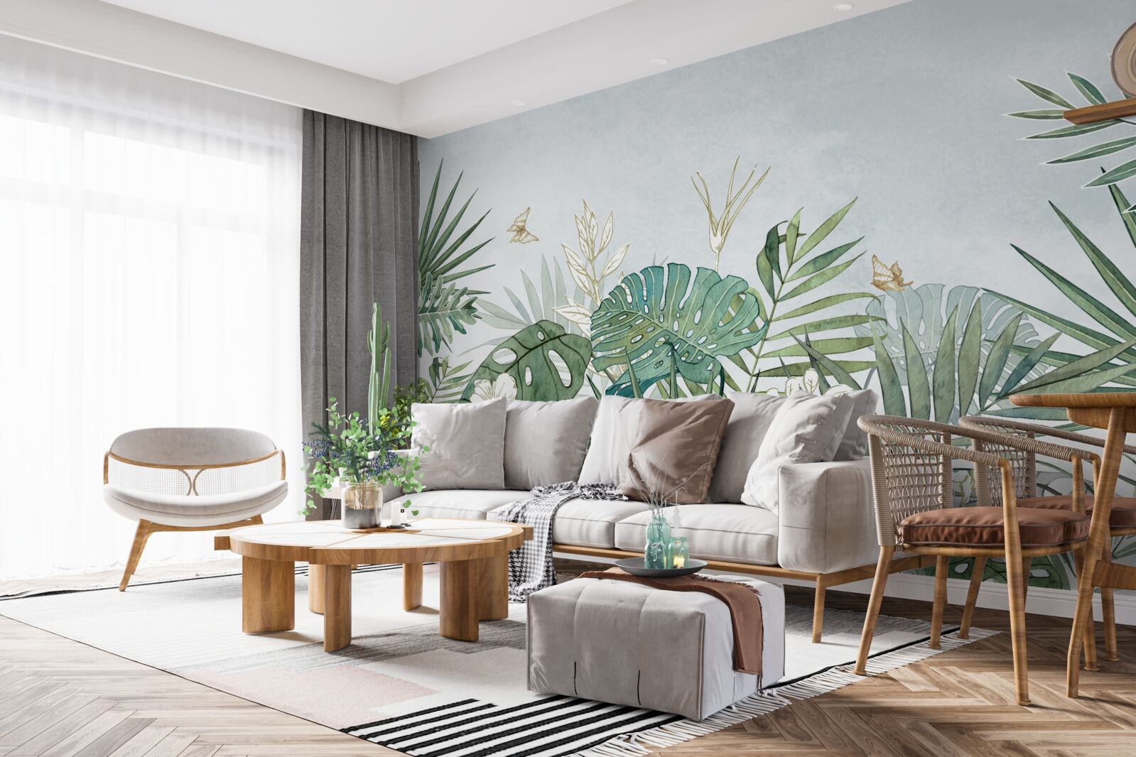 Фотошпалери різноманітність флори в тропічному регіоні