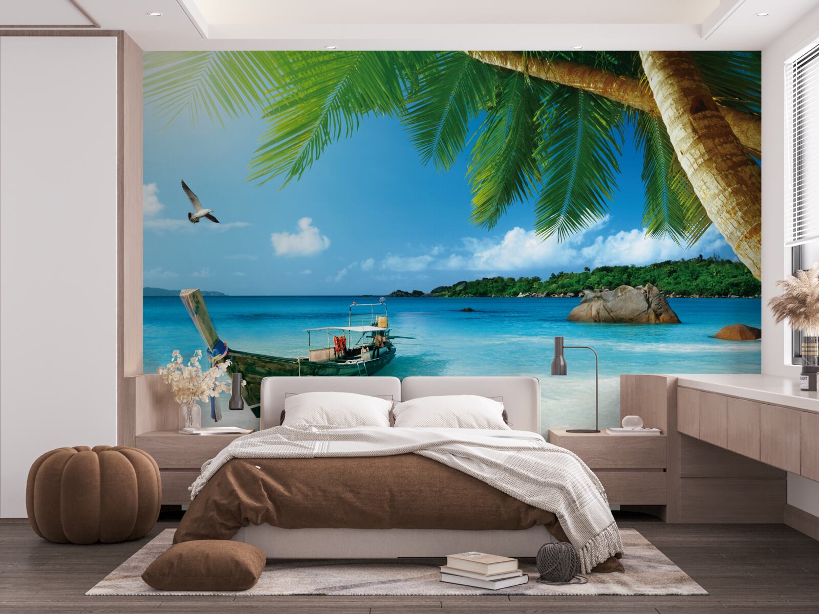 Фотошпалери причал на острові біля моря