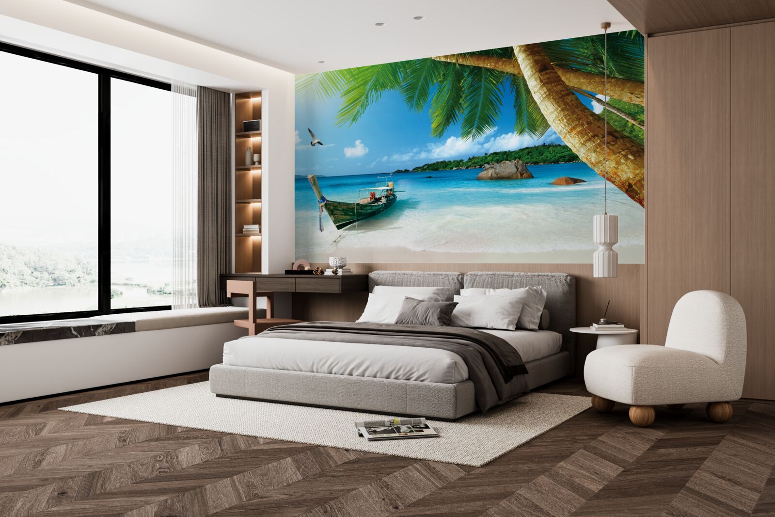 Фотошпалери причал на острові біля моря