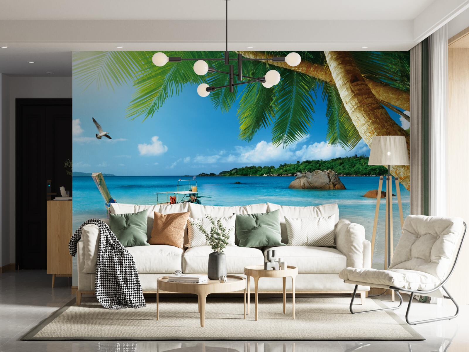 Фотошпалери причал на острові біля моря