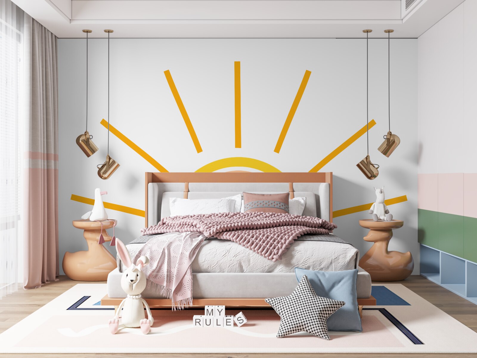 Фотошпалери абстрактне зображення сонця