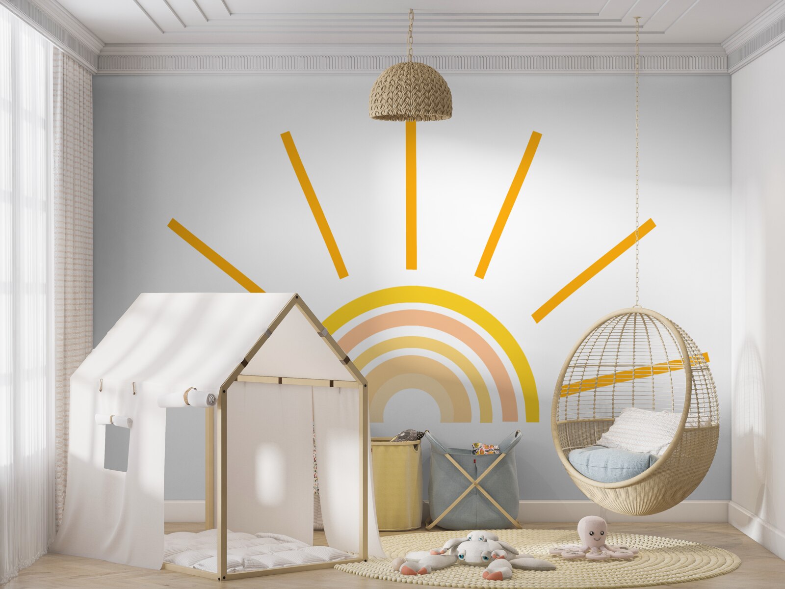 Фотошпалери абстрактне зображення сонця