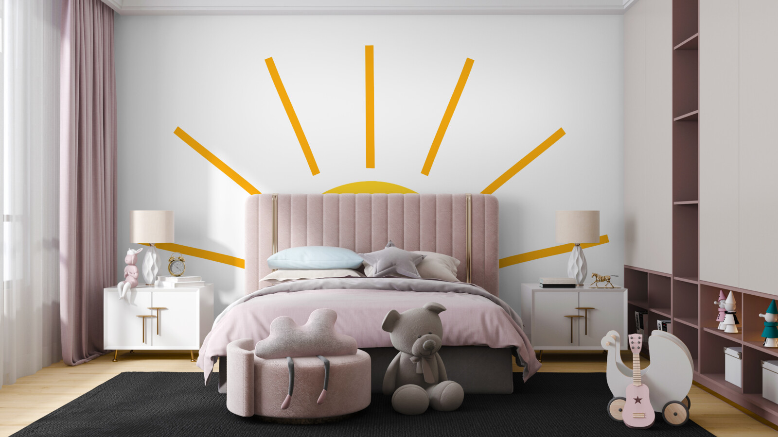 Фотошпалери абстрактне зображення сонця