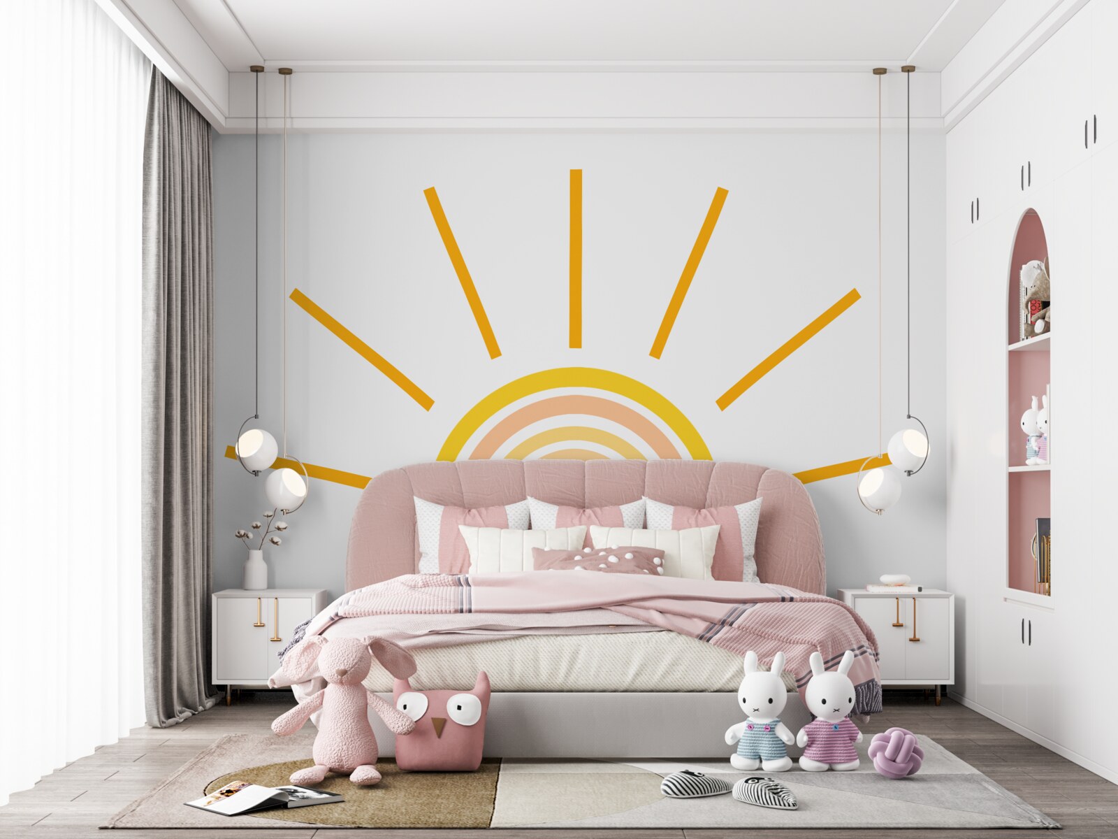 Фотошпалери абстрактне зображення сонця