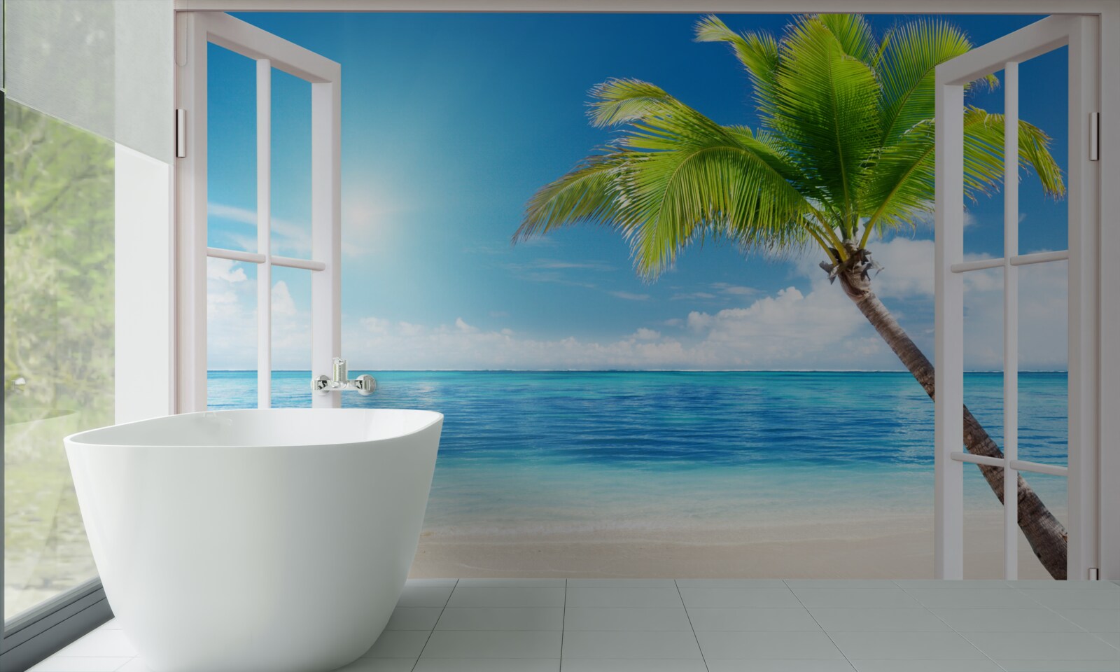 Фотошпалери За вікном екзотична тропічна насолода