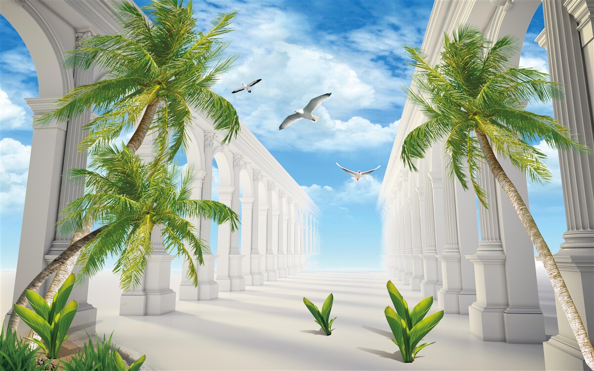 Фотошпалери Білосніжні розкішні арки