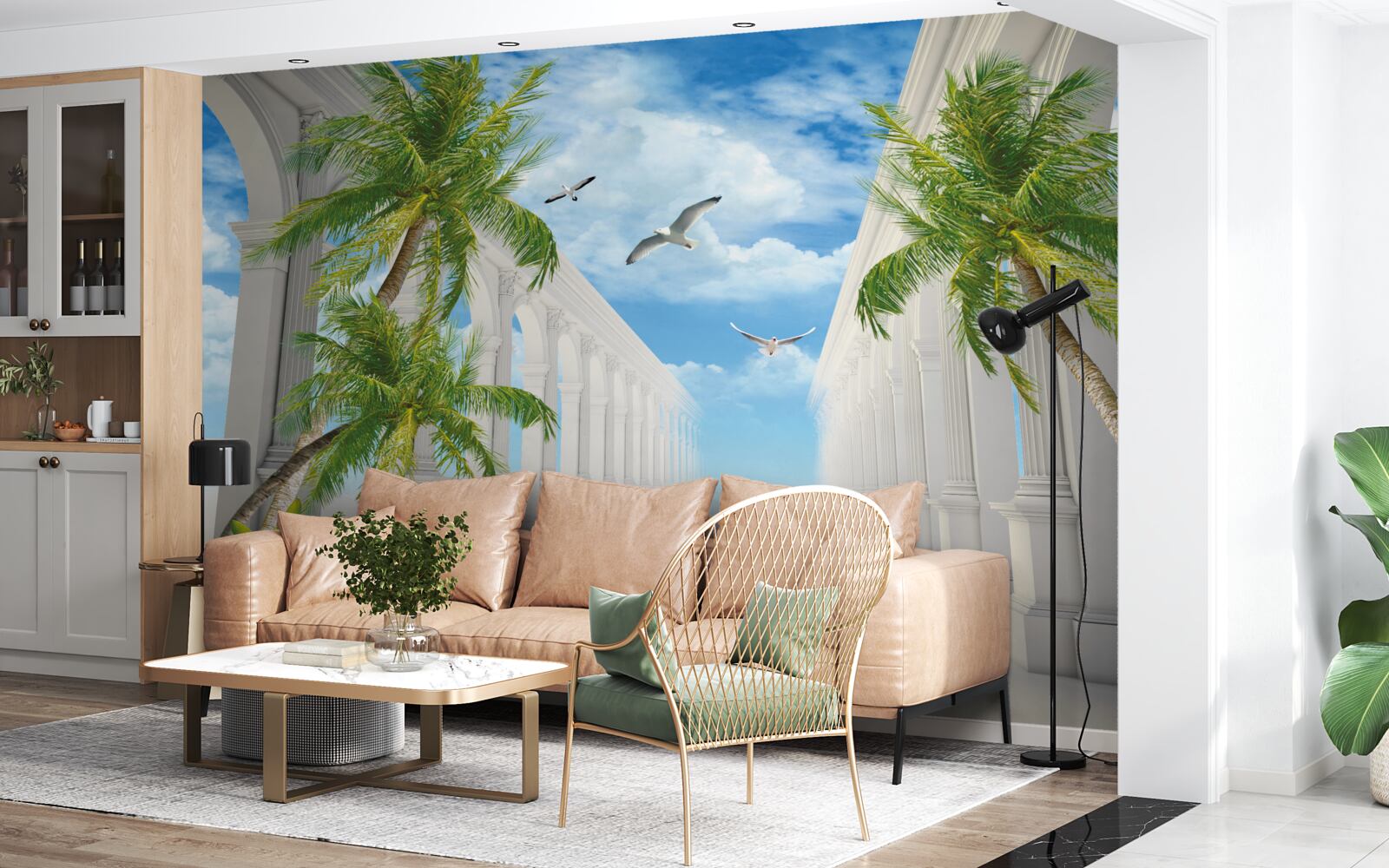 Фотошпалери Білосніжні розкішні арки