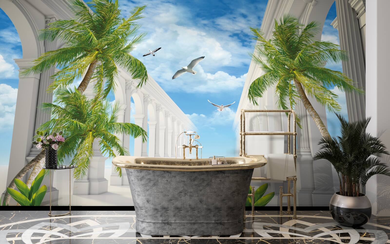 Фотошпалери Білосніжні розкішні арки