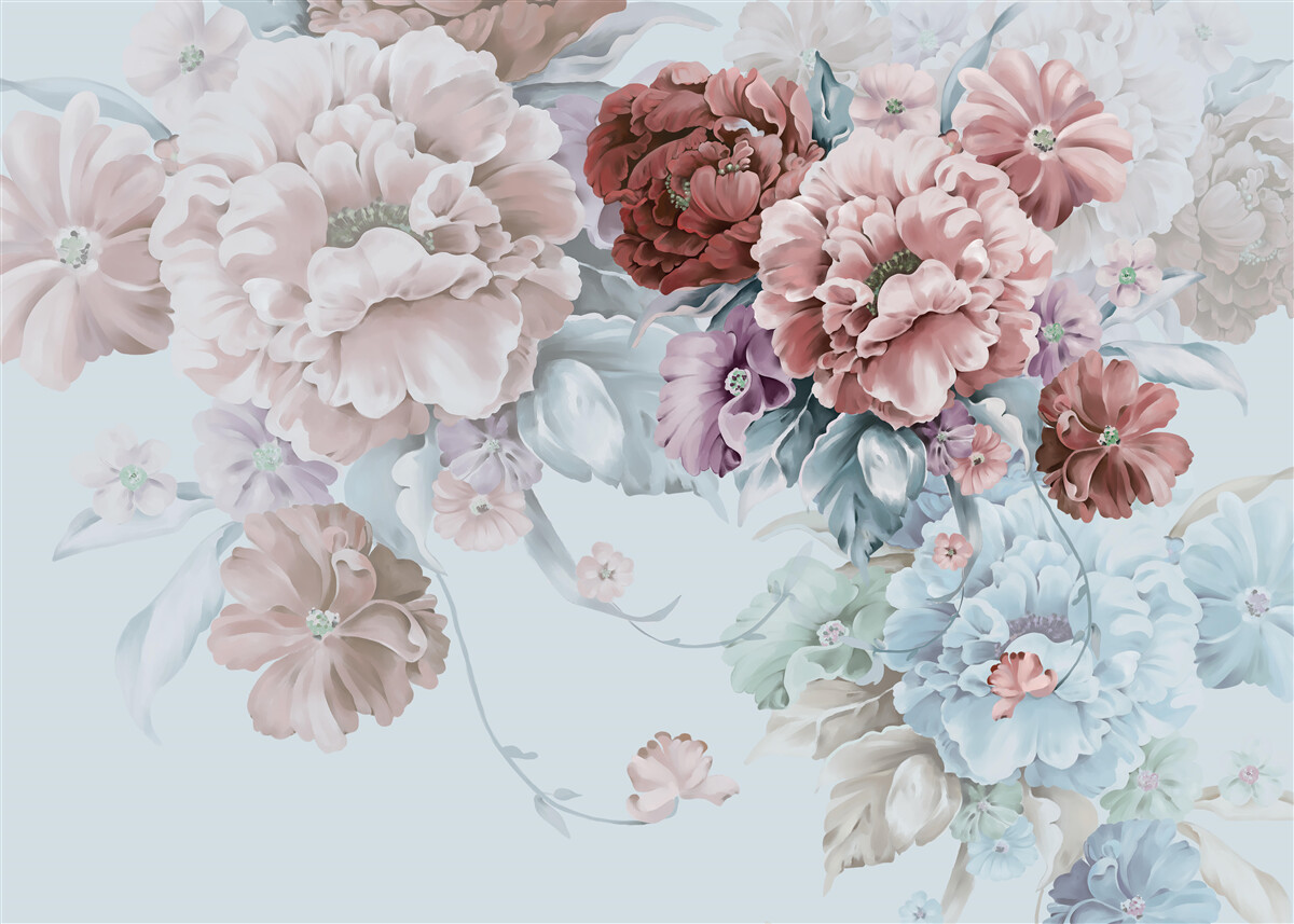 Фотошпалери сад півоній