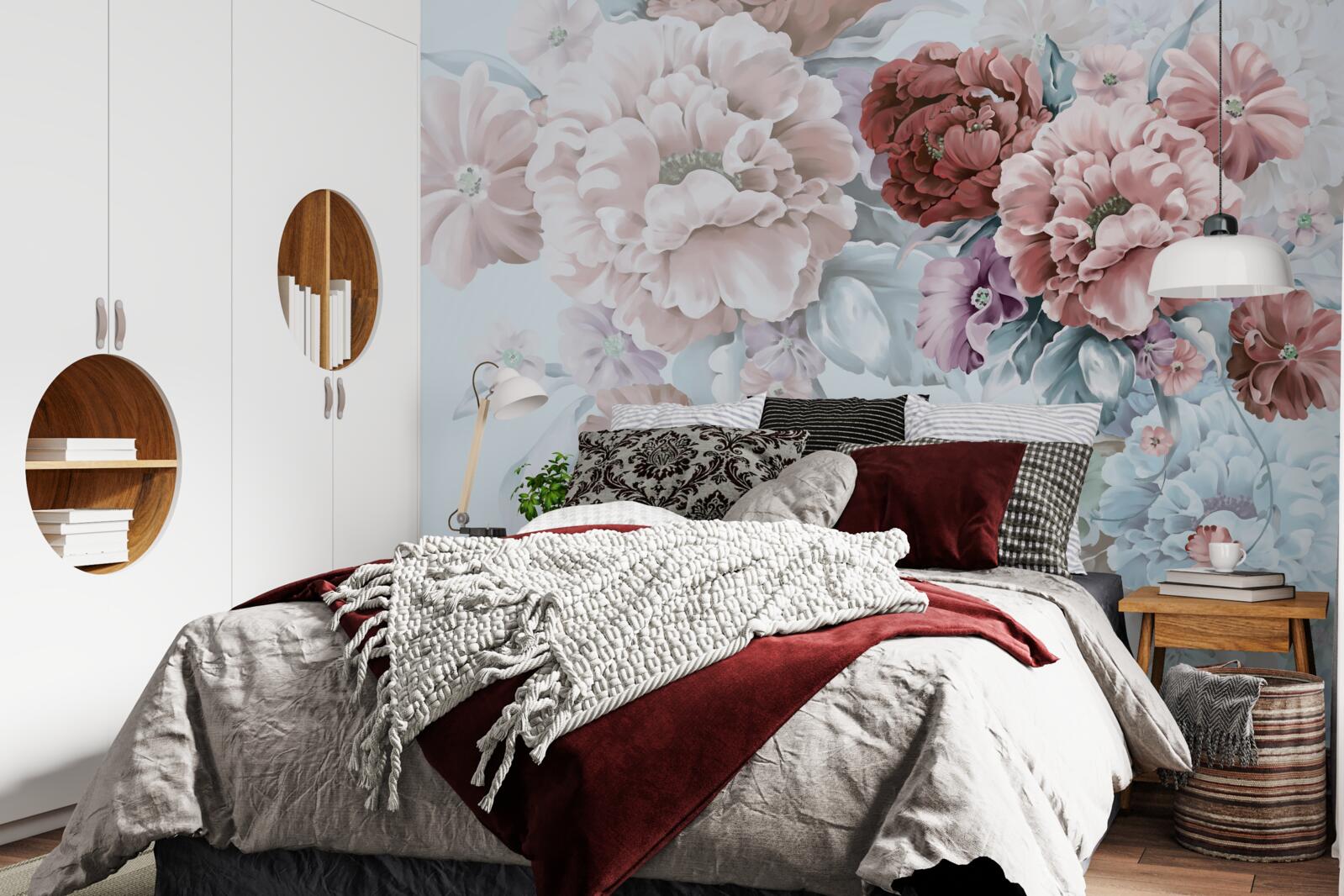 Фотошпалери сад півоній