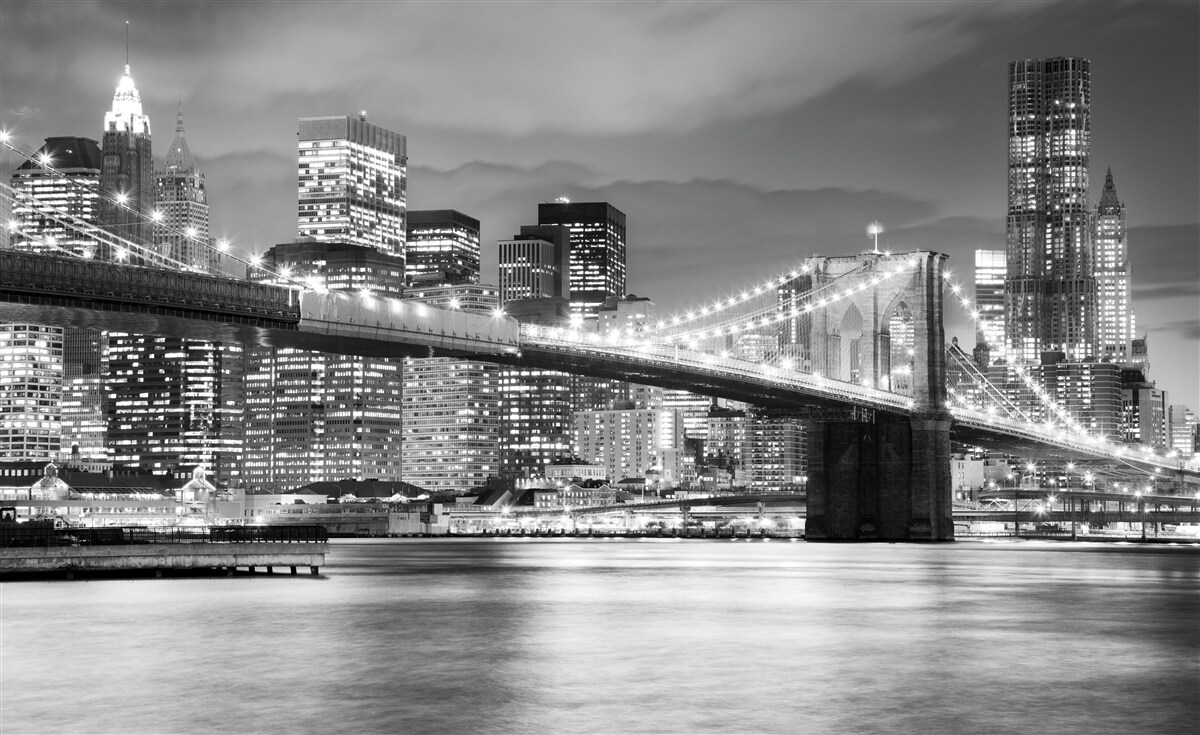 Фотошпалери нью-йорк у чорно-білих тонах
