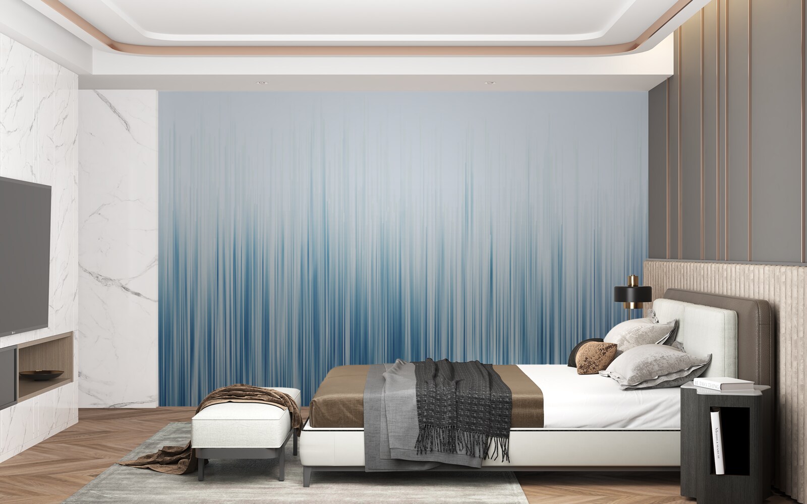 Фотошпалери сильна злива по всьому полю