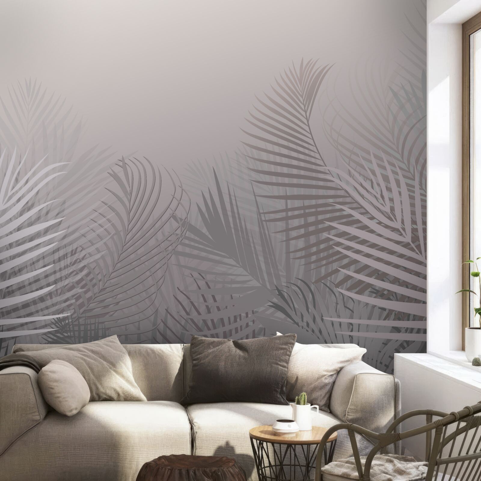 Фотошпалери час димного світанку в тропічному лісі