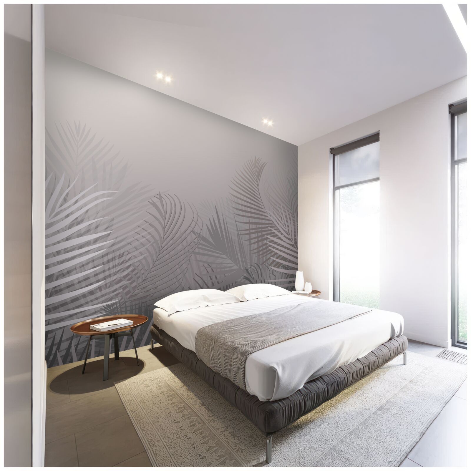 Фотошпалери час димного світанку в тропічному лісі