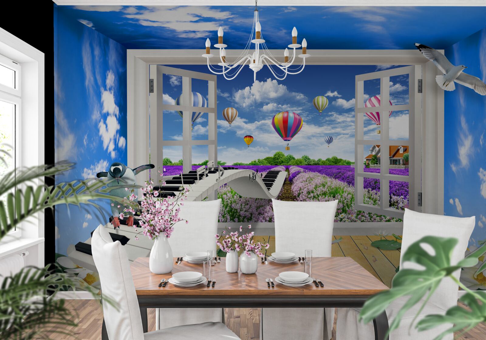 Фотошпалери чарівне вікно мелодії