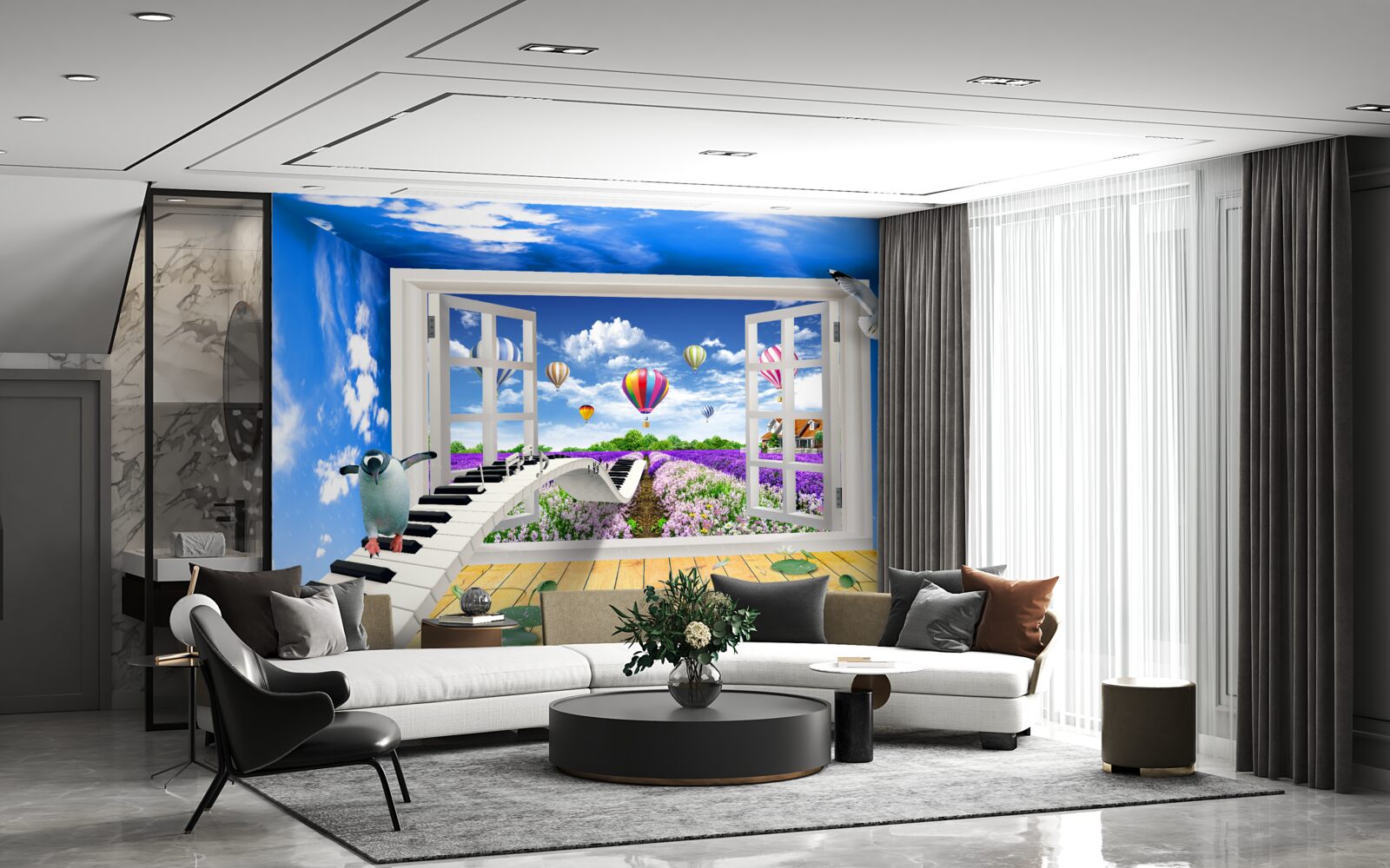 Фотошпалери чарівне вікно мелодії