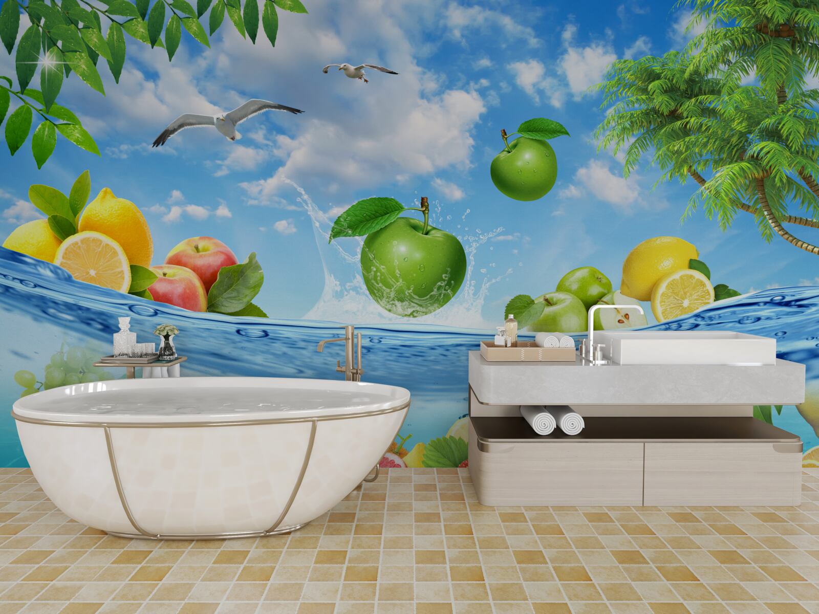 Фотошпалери свіжість морепродуктів