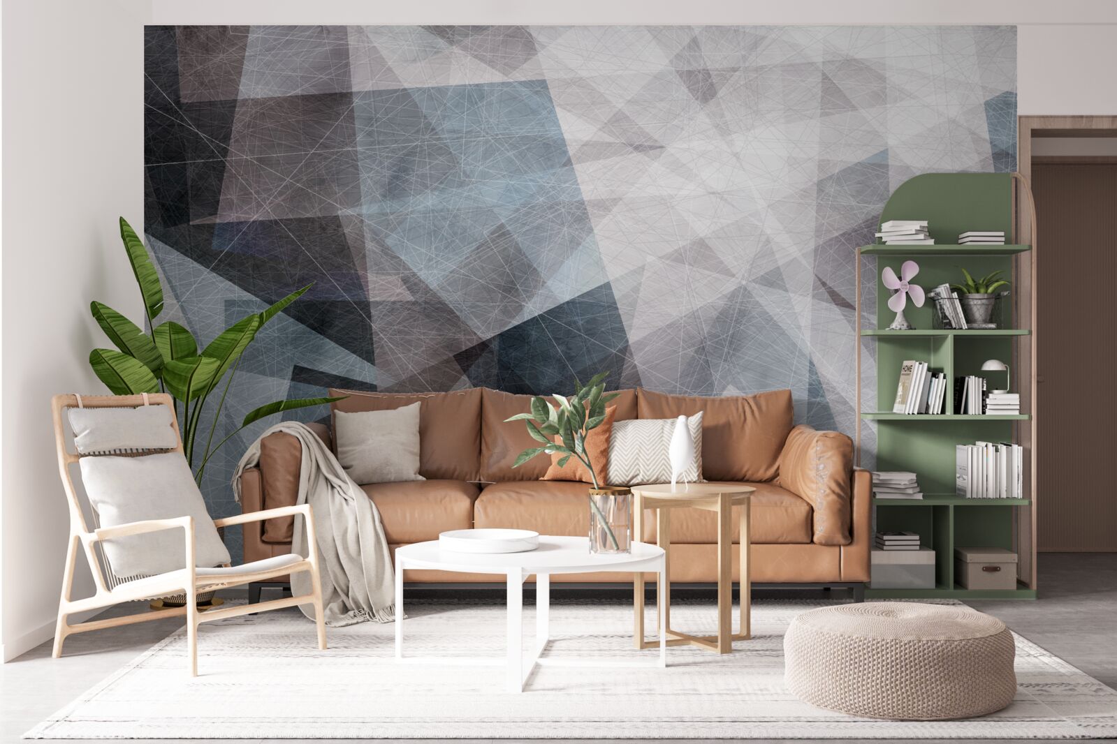 Фотошпалери анотація містить сірі трикутники